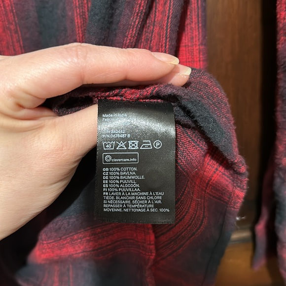 Men’s H&M flannel size M - Picture 4 of 5
